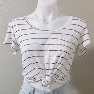 stripped basic tee